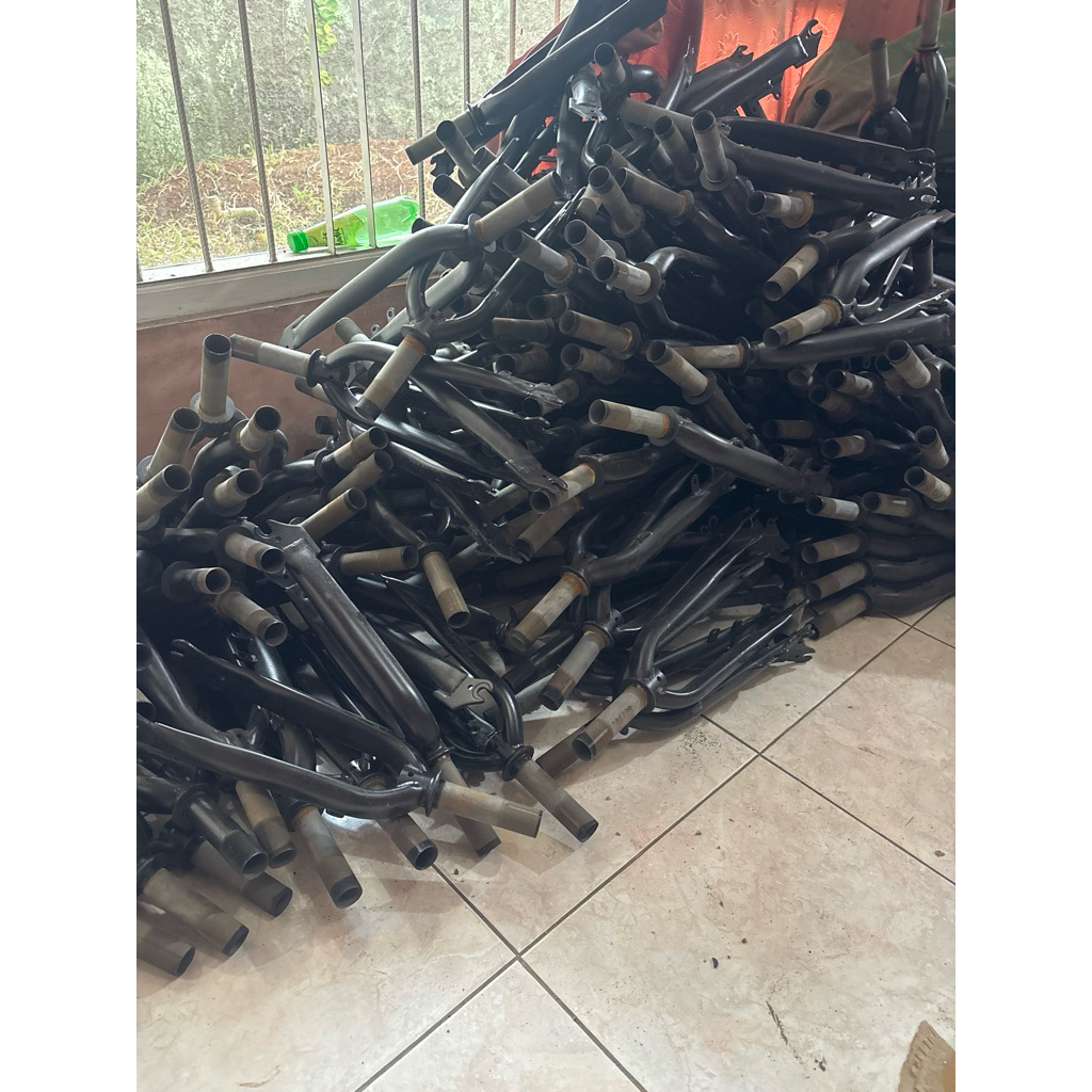 NOS LECET fork sepeda lipat 20 oversize 25.4 bahan besi discbrake cakram