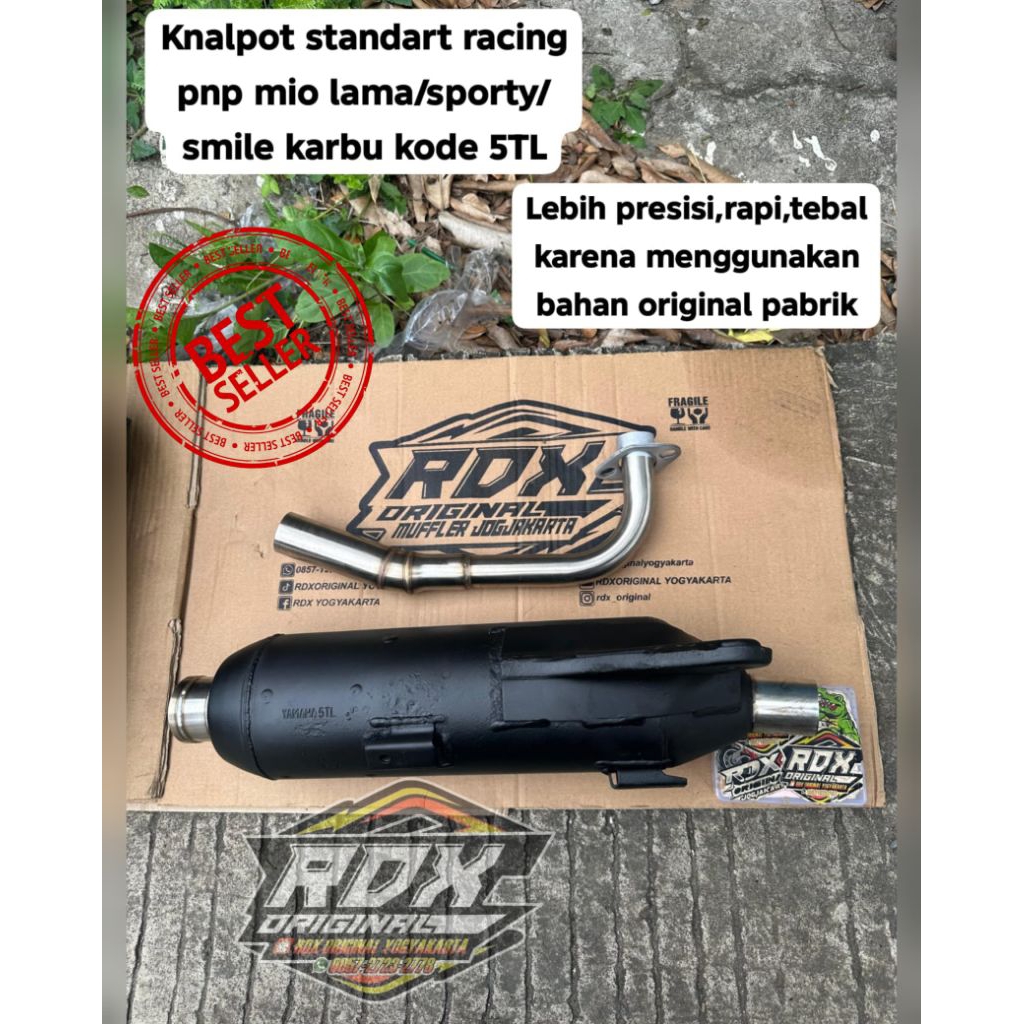 Knalpot Standart Racing Leher Standart Pnp Mio lama,Sporty, Smile