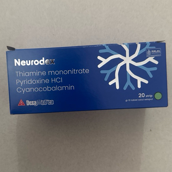 NEURODEX TABLET (1 KOTAK ISI 200 TABLET / @20 STRIP) - SUPLEMEN VITAMIN B COMPLEX