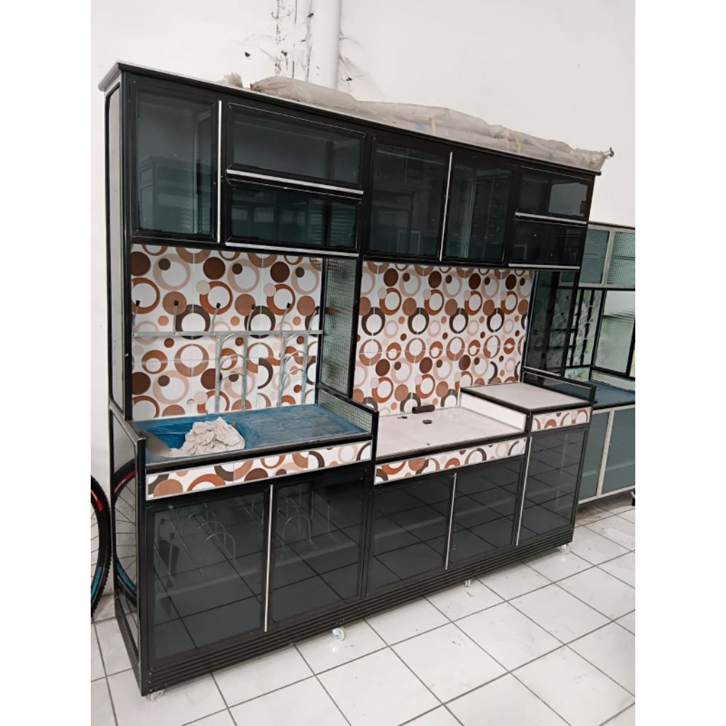 Kitchen set Alumunium  Atas bawah 2 meter