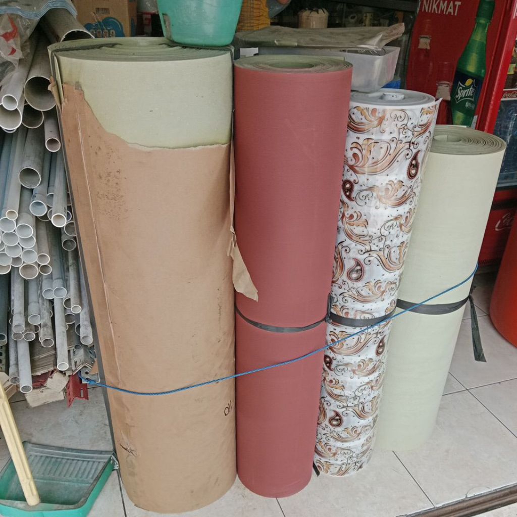 Talang karet hijau. talang karpet hijau 110 cm  permeter.  talang karet tebal hijau muda