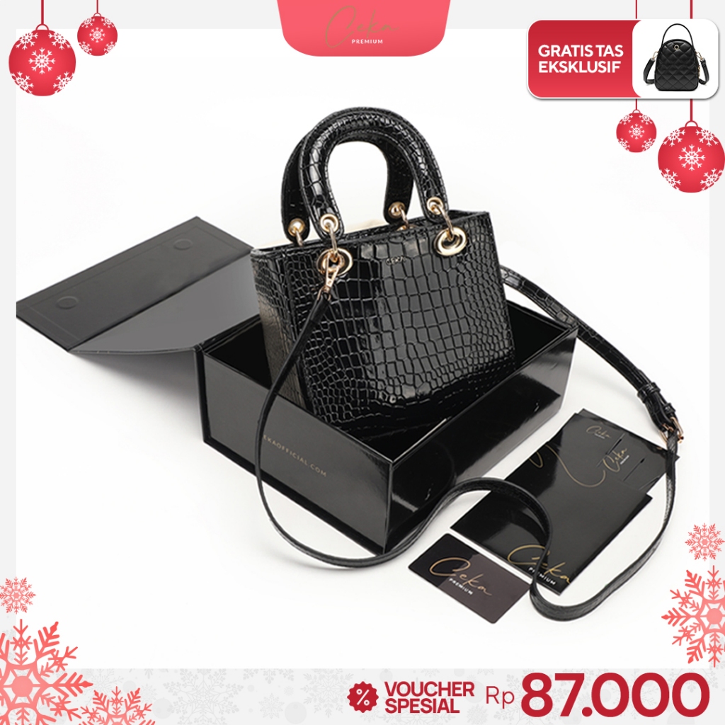 [FREE BOX] CEKA PREMIUM Tas Wanita Tas Selempang Wanita Sling bag Terbaru - Kinkami Bag