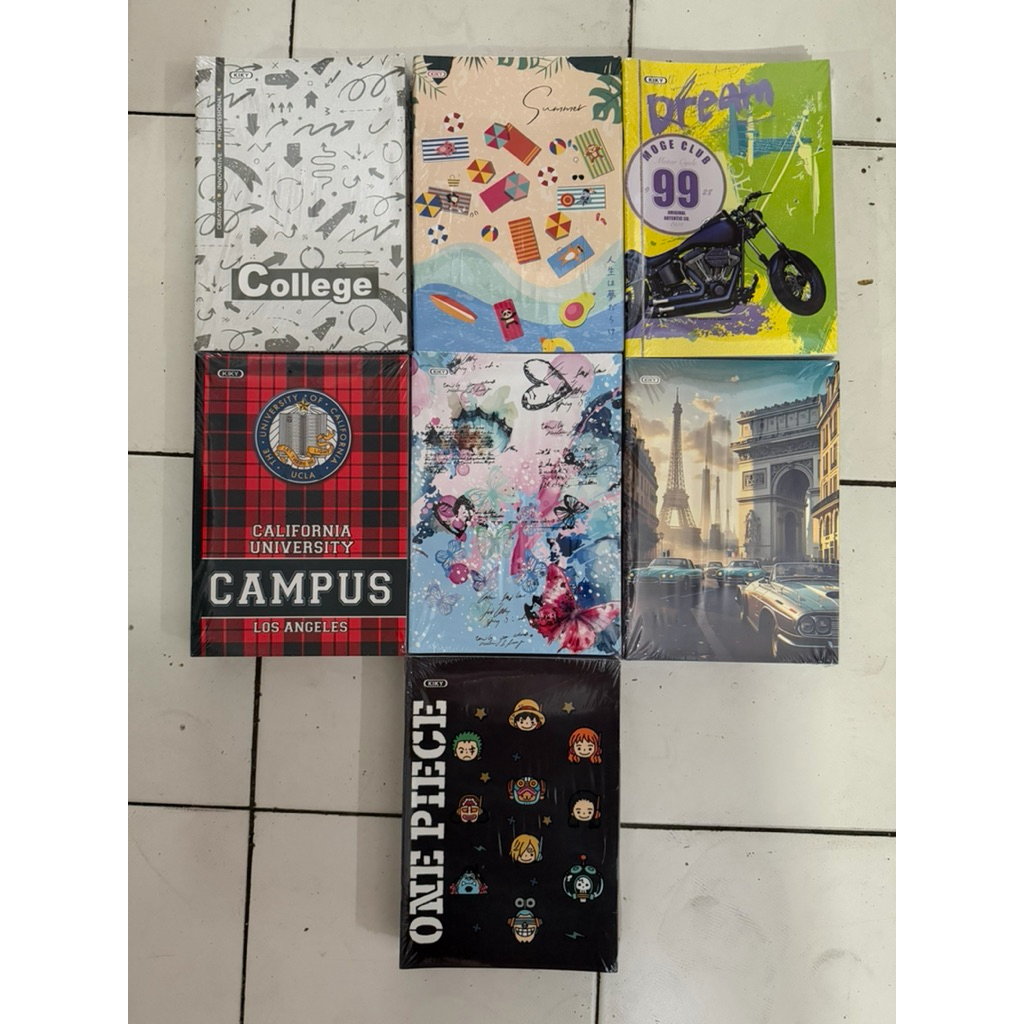 Buku Tulis BOXY KIKY Berwarna 42 lembar 1 pak (isi 10 buku) MURAH BAGUS / Ukuran Big Boss / Boxy Kik