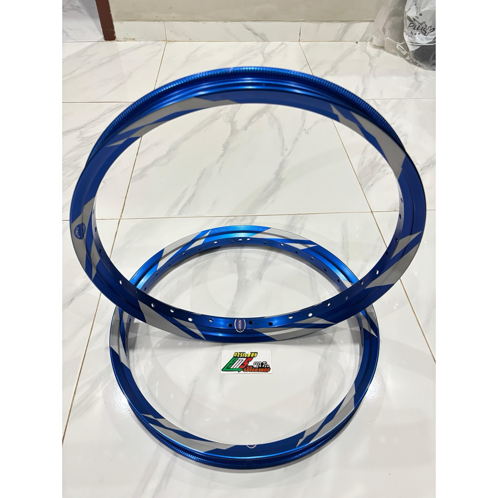 Velg Morad Spain Thailand Motif Blade Biru ( R-17/140-140 )