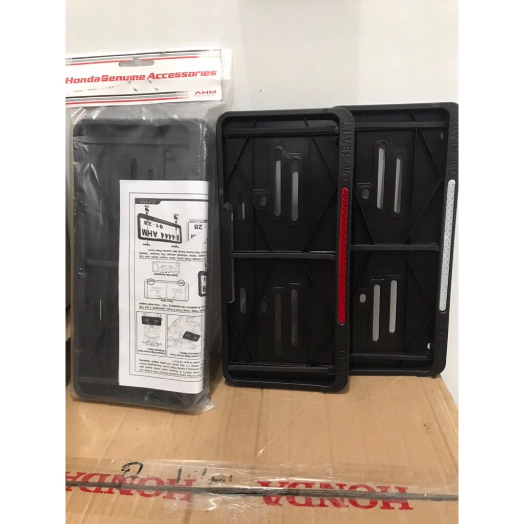 Cover Plat Nomor Honda Original | Dudukan Plat Motor Ori Honda Genuine Parts