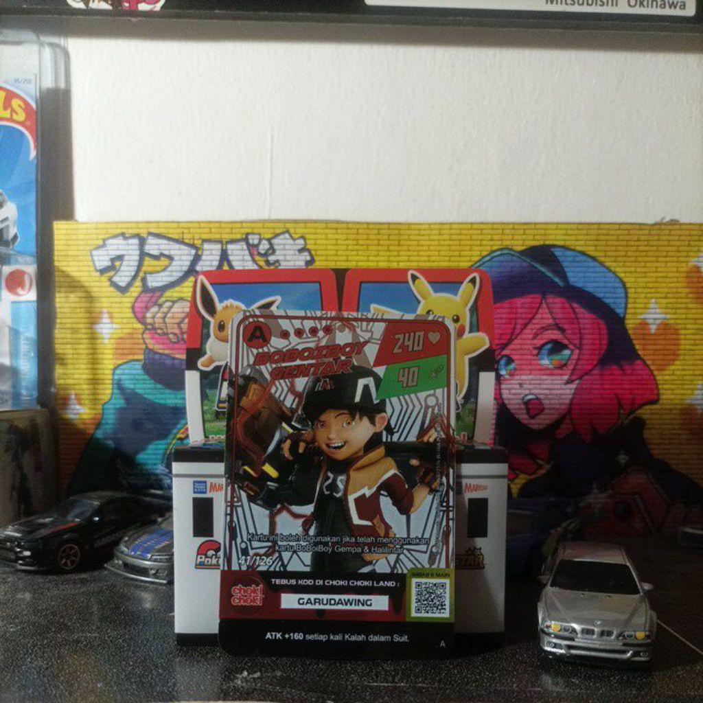 MONSTA GALAXY CARD PROMO CHOKI CHOKI BOBOIBOY GENTAR