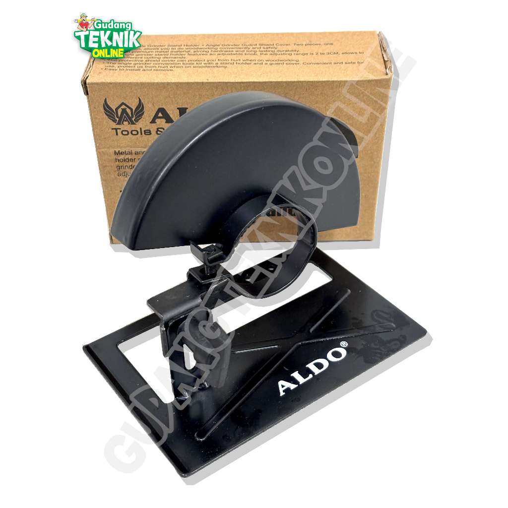 DUDUKAN Mesin Gerinda Tangan 4" ALDO 115 Angle Grinder Bracket Stand Holder / Adaptor Adapter Konver