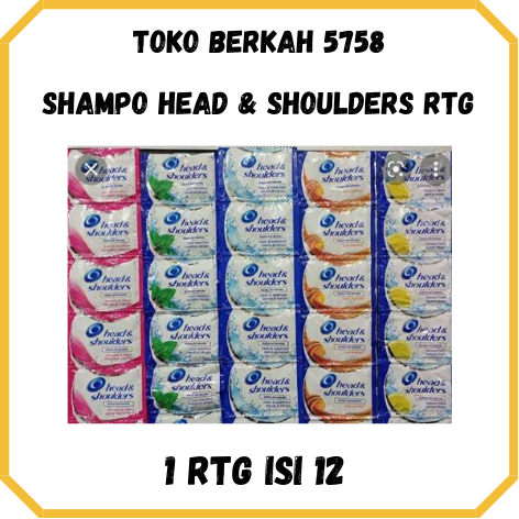 HEAD & SHOULDERS Shampoo Sachet Renceng 12 Pcs | Shampo Head and Shoulders Anti Apek, Anti Bacterial