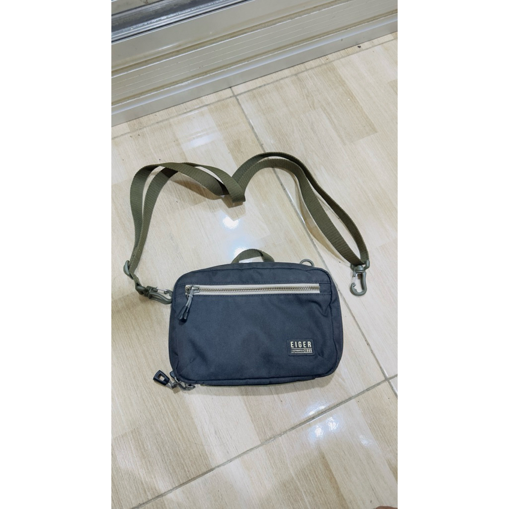tas slempang eiger 1989 wanderhaul travel pouch original