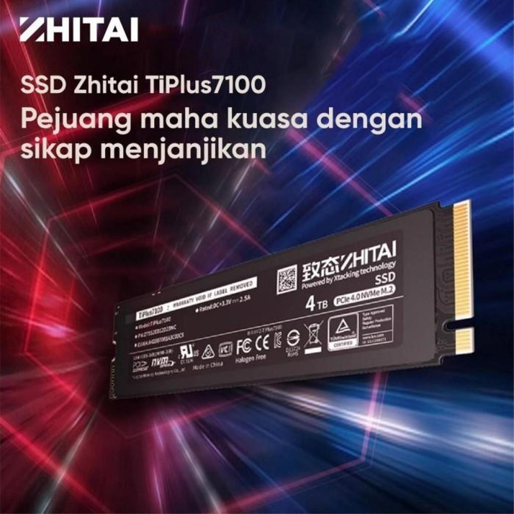 ZHITAI SSD NVMe 2280 Gen4 TiPlus 7100 2TB | 7000 MB/s