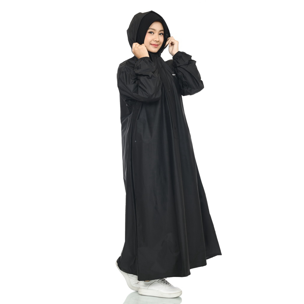 LANGSUNG KIRIM JAS HUJAN WANITA GAMIS SYARI/MUSLIMAH MURAH KUAT TEBAL ELASTIS TAHAN AIR PREMIUM **