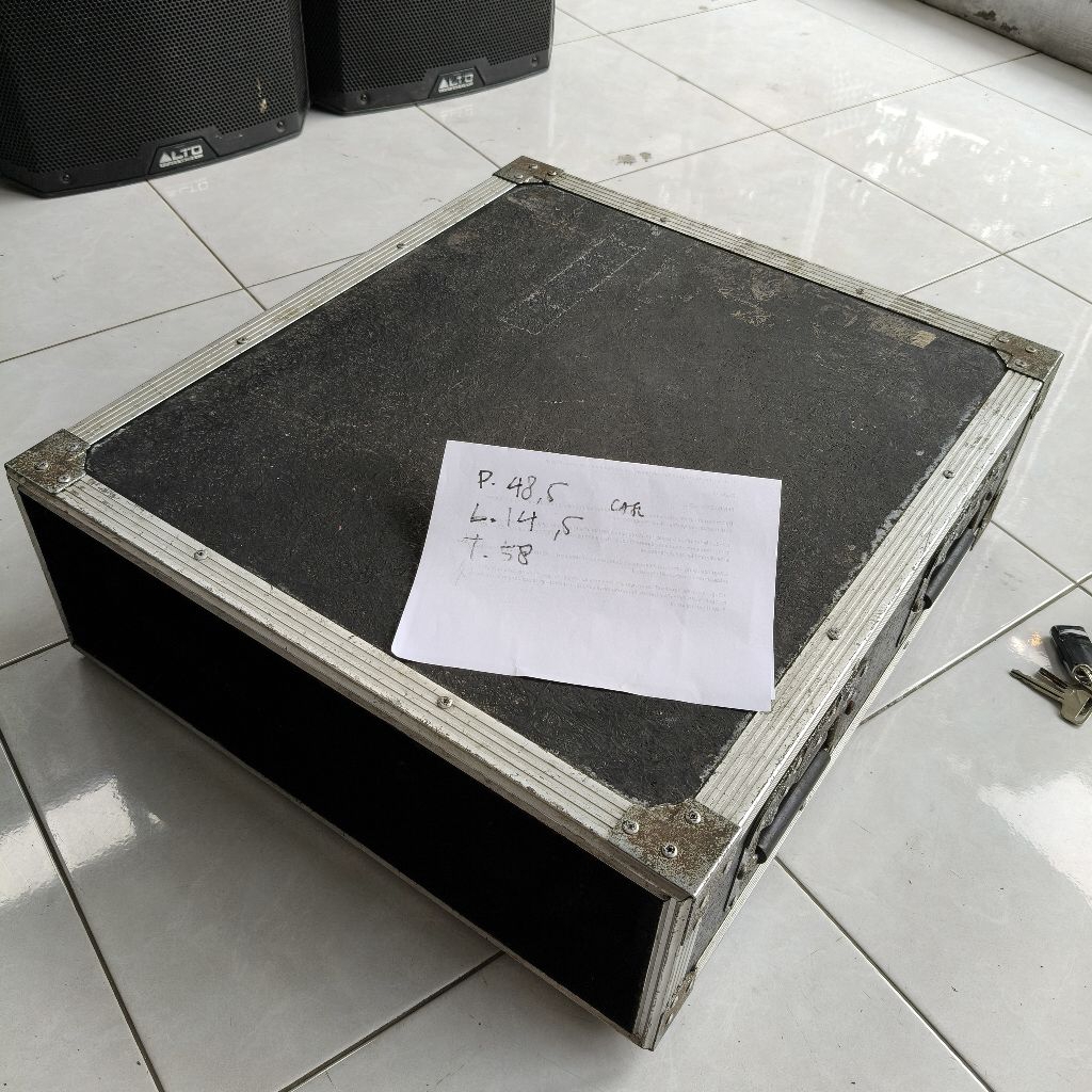 hardcase power 3u sound resin antiair amplifier case box audio komponen perkakas cover