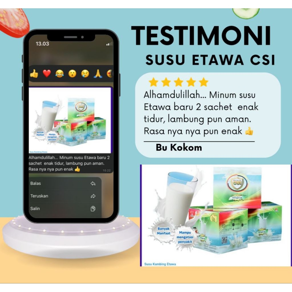 SUSU ETAWA CSI ORIGINAL 1BOX 10 SACET @25GRAM