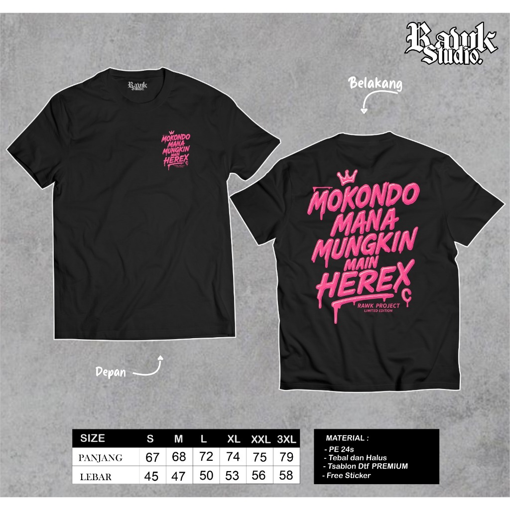 Kaos Mokondo Mana main Herex Free Stiker