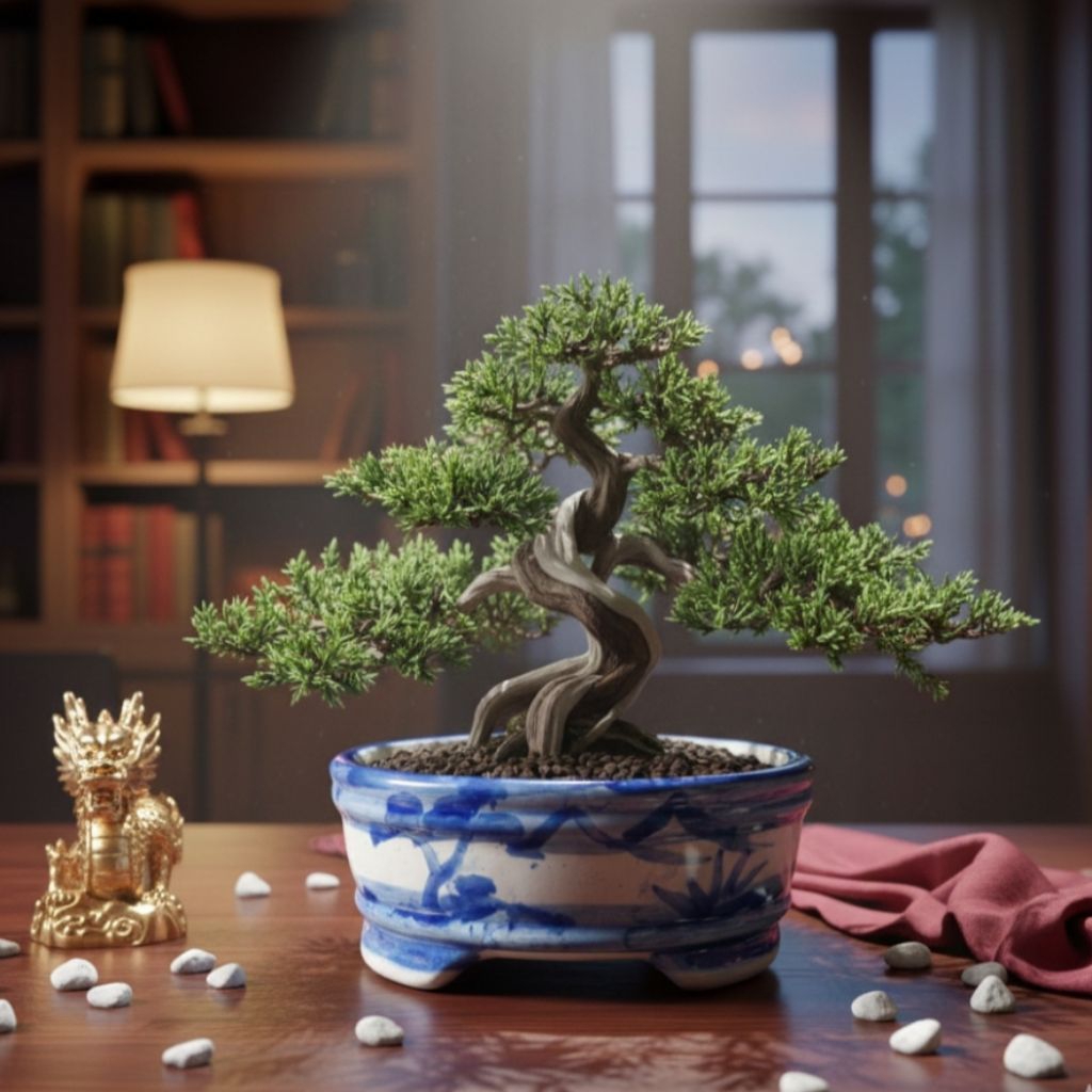 Pot Bonsai keramik / Pot keramik bulat Bonsai Tanaman hias Premium 1 pcs