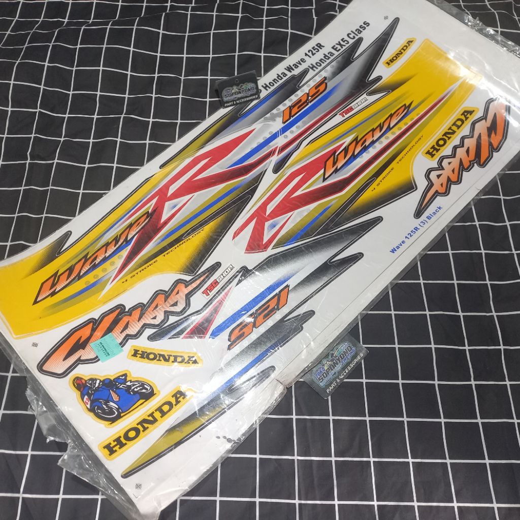 + ¥¤£ {TERMURAH}| STRIPING WAVE 125 R BAHAN KODAK PAPER ORIGINAL MALAYSIA FOR WAVE125R KARISMA 125 B