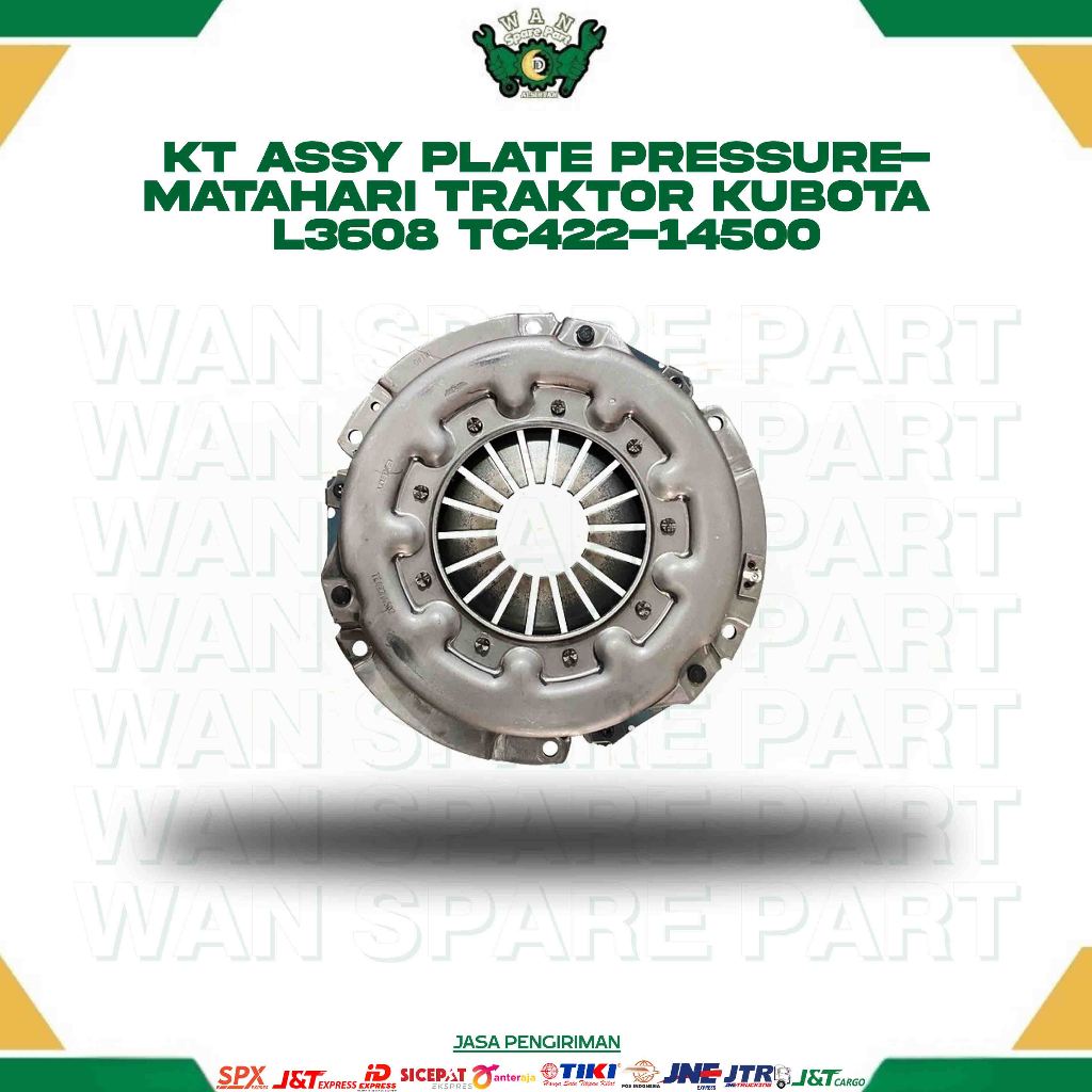 KT ASSY PLATE PRESSURE-MATAHARI TRAKTOR KUBOTA L3608 TC422-14500 for TRAKTOR WAN SPAREPART