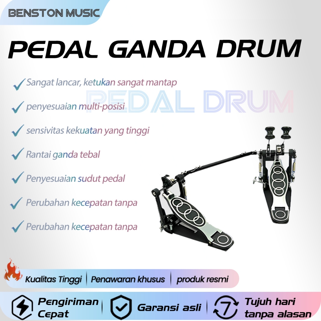 Benston Music - Pedal drum ganda/aksesori pedal drum/aksesori drum/pedal drum universal