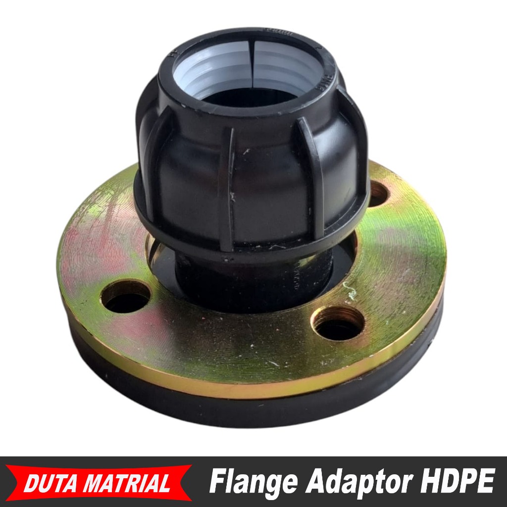 HDPE Flange Adaptor Compression 90 mm / 3 inch Sambungan Pipa PE HDPE