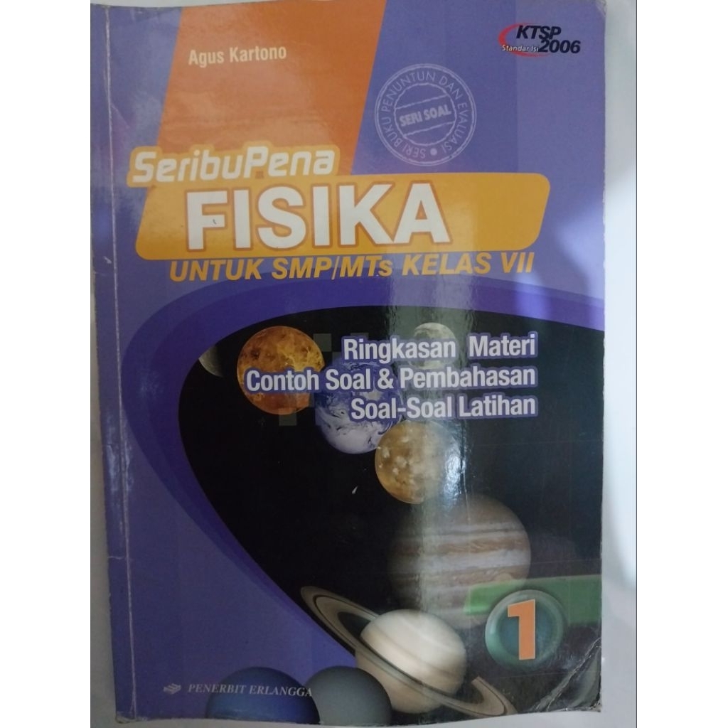 Buku Bekas Seribu Pena Kelas 7 SMP FISIKA (KTSP 2006)