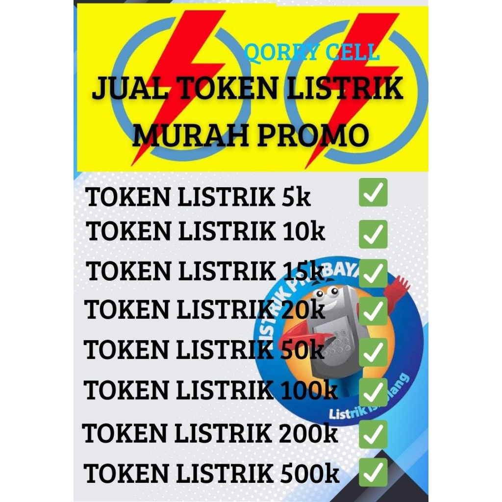TOKEN LISTRIK TOKEN MURAH PROMO LISTRIK PLN