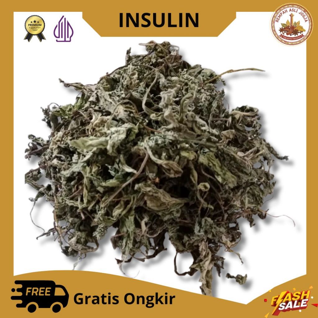 Daun Insulin Kering 100 gram untuk diabetes