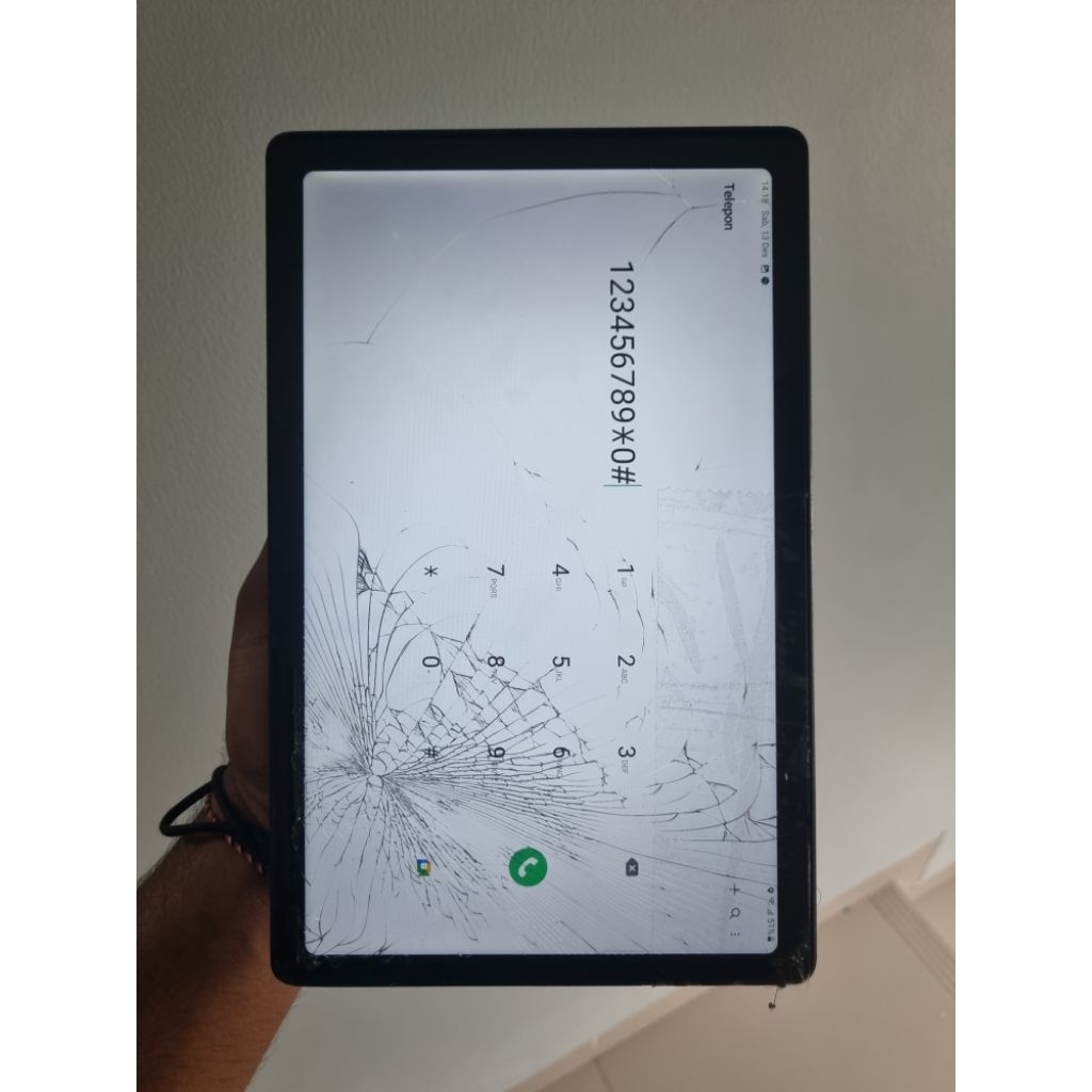 LCD Samsung TAb A7 T505 Original Copotan minus