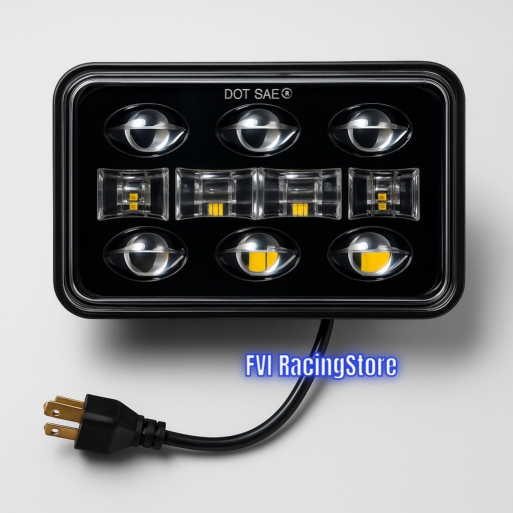 Lampu Depan Daymaker Kotak 4x6 Inch LED 4 Mata Motor GL & RX King