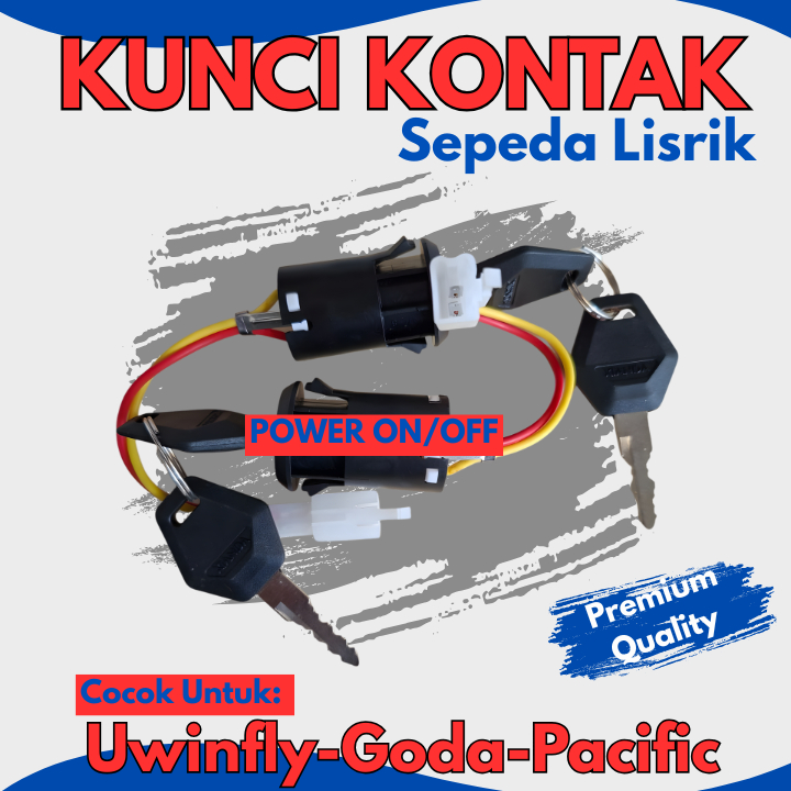 KUNCI KONTAK SEPEDA LISTRIK | KUNCI KONTAK POWER SEPEDA LISTRIK UNIVERSAL | KUNCI KONTAK SEPEDA LIST
