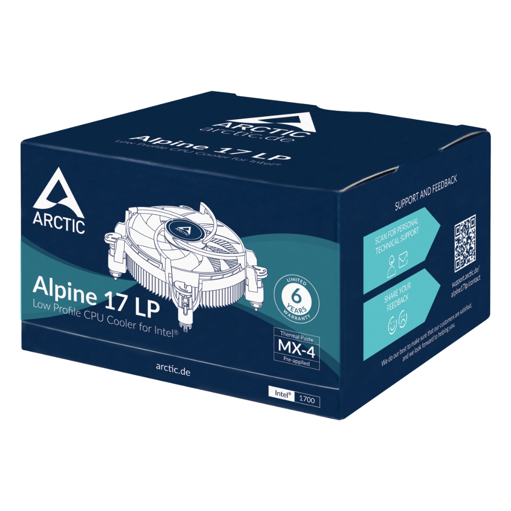 Arctic CPU Cooler Intel Alpine 17 LP Low Profile untuk Performa Optimal dan Pendinginan Efisien