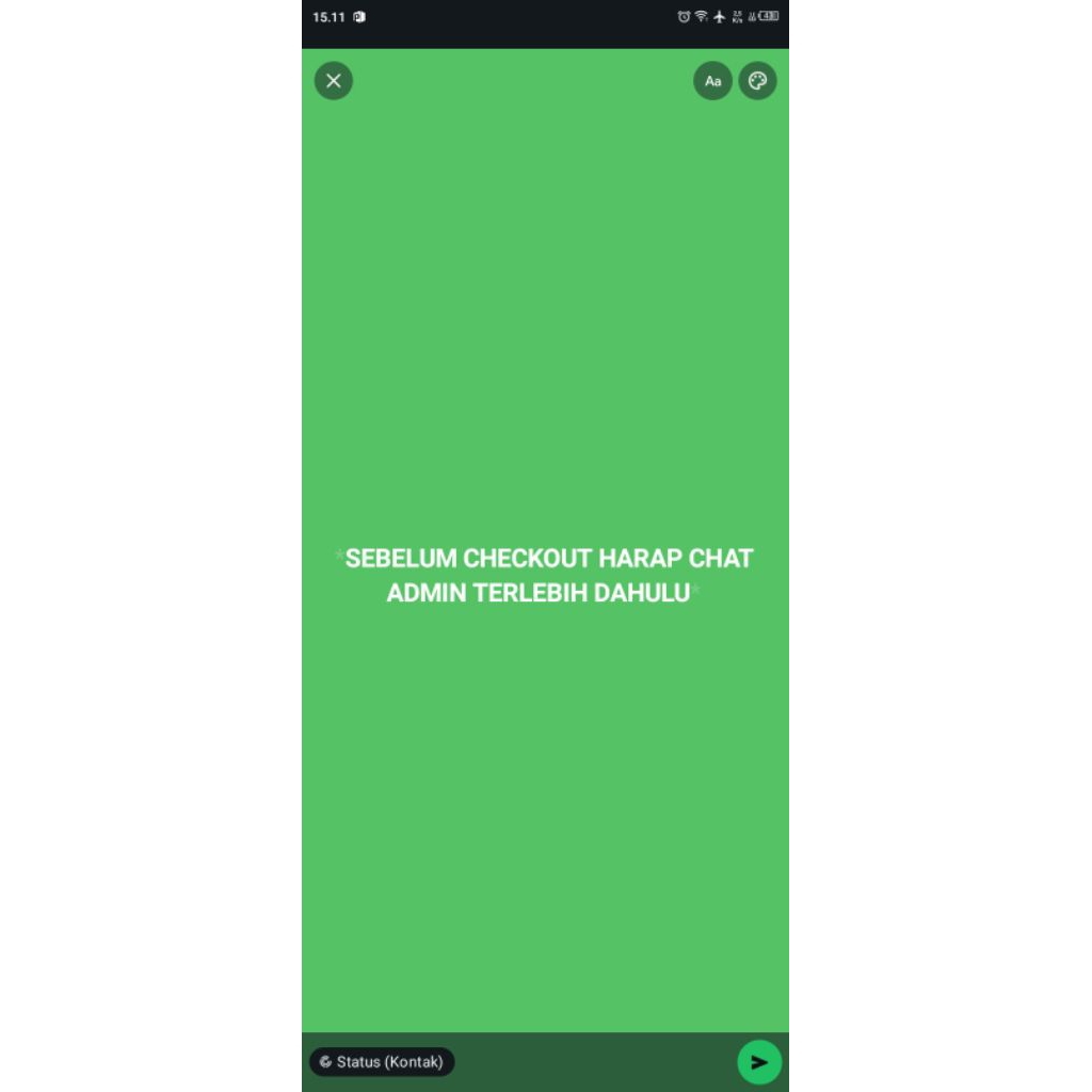 nomor kosong (nokos) WhatsApp