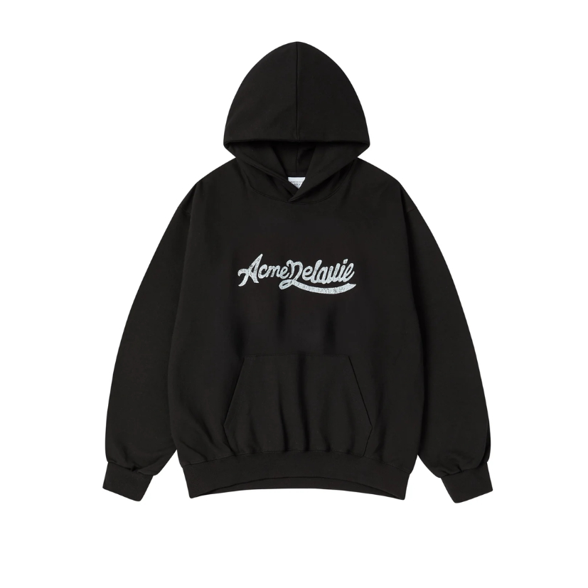 ADLV Cursive Logo Hoodie Black