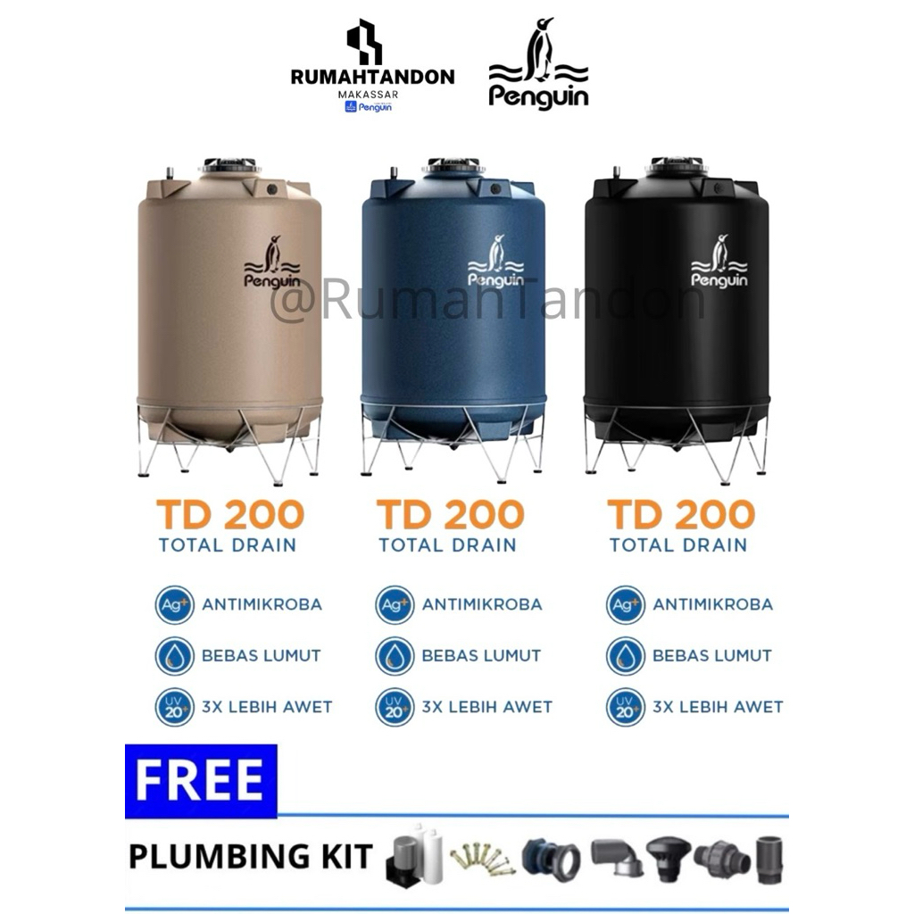 Tangki / Tandon Air Penguin TD 200 - 2000 Liter