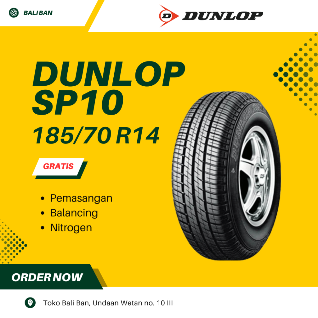 R14 Dunlop Sp10 185/70 R14