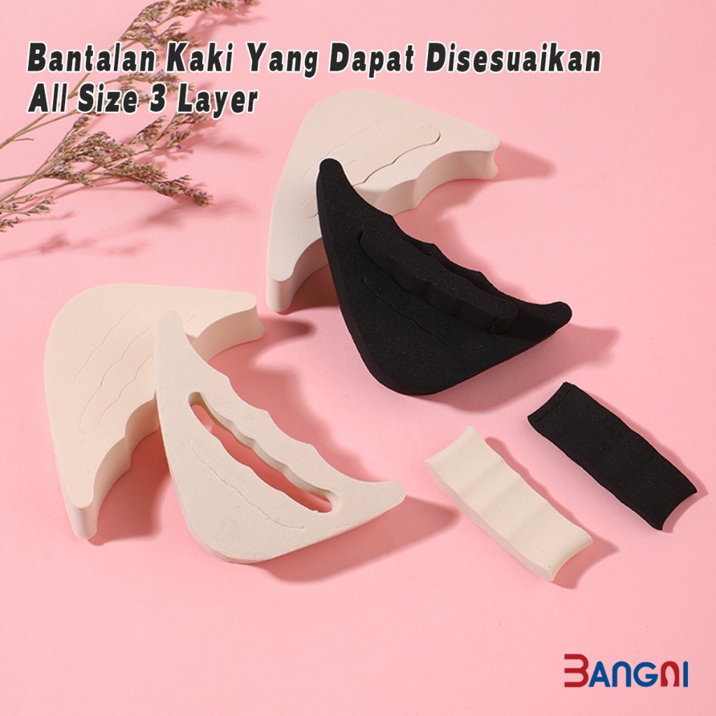 BANGNI Insole Pengganjal Insole Pelindung Jari Kaki Insole Ganjelan Sepatu Wanita Insole Sepatu Wani