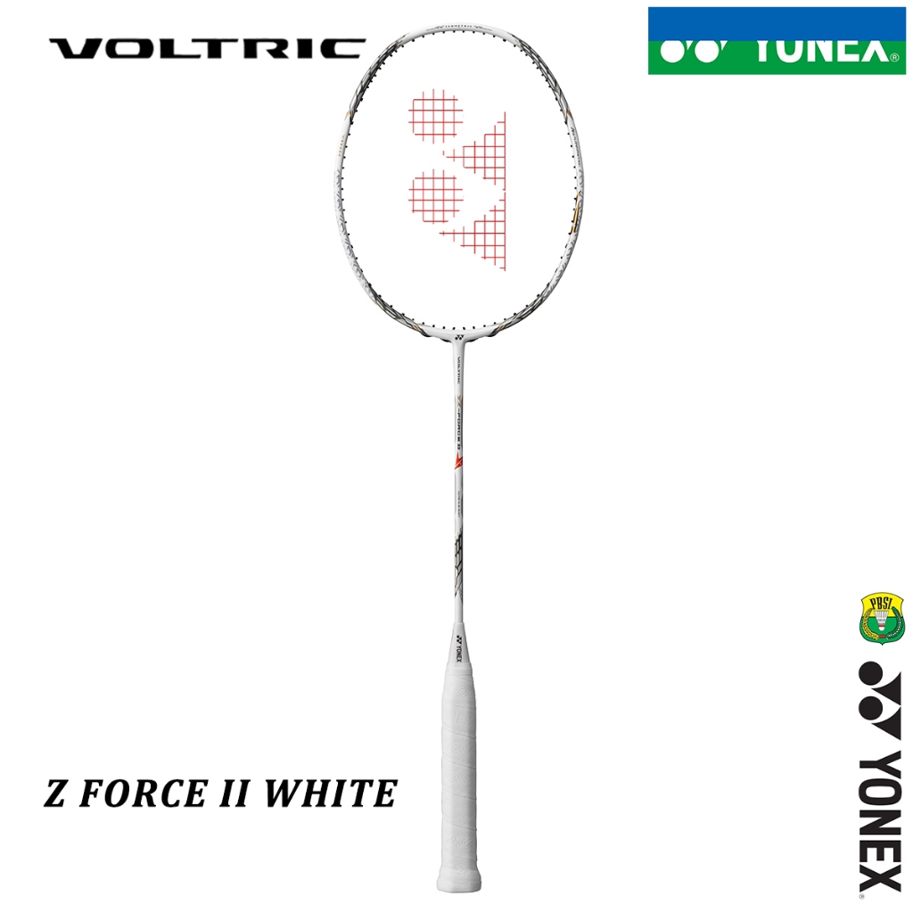 Bulu tangkis Racket Badminton YONEX VOLTRIC Z FORCE II WHITE Carbon element complete type. Made in J