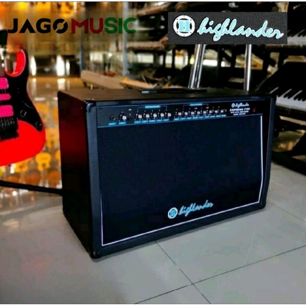 HIGHLANDER EXPRESS 750 Amplifier Guitar Metal Zone Ampli Gitar 12 inch x 2 Speaker