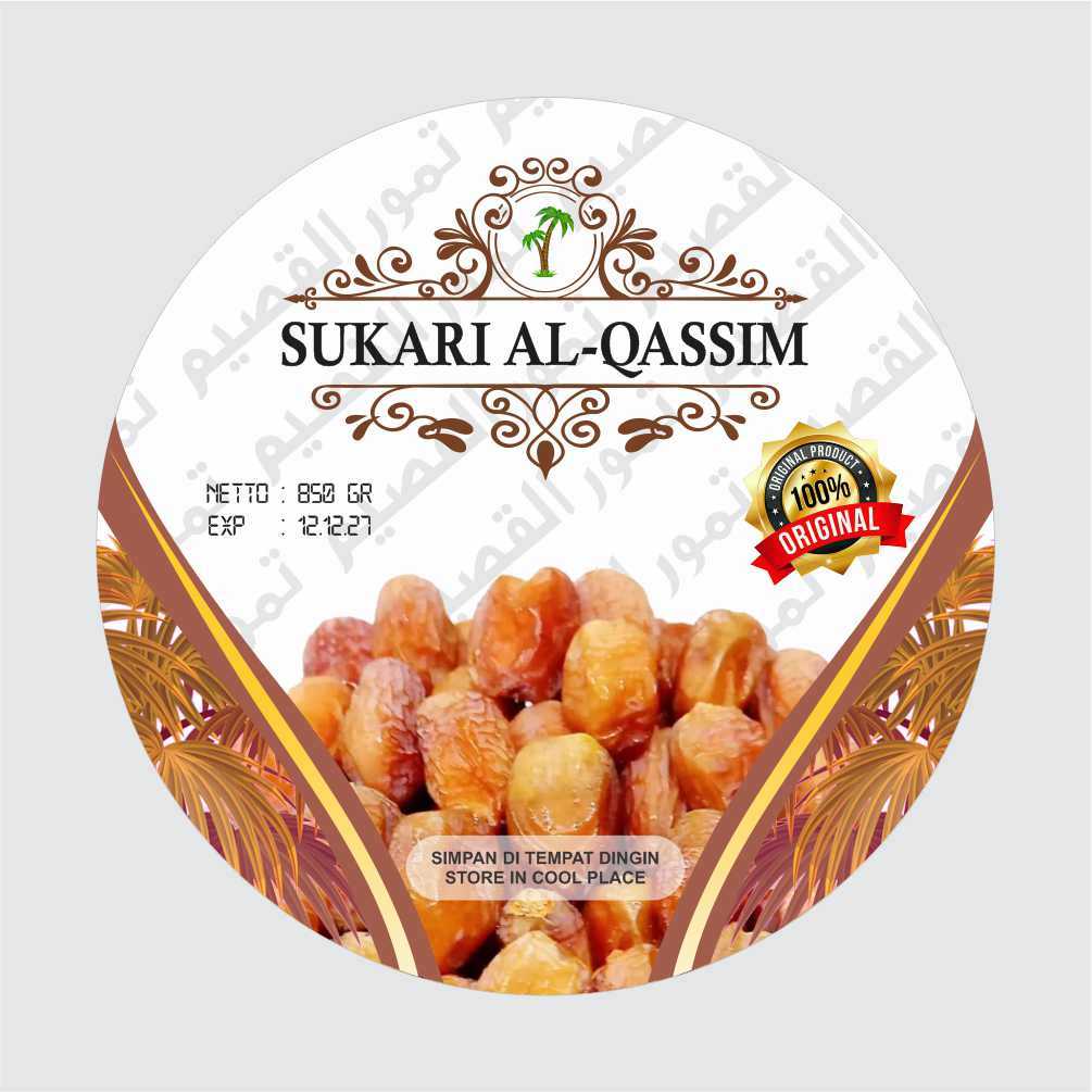 SUKARI AL-QASSIM / STIKER KURMA SUKARI / LABEL KURMA / BEST SELLER //STIKER KURMA/RAMADAN/RAMADHAN.
