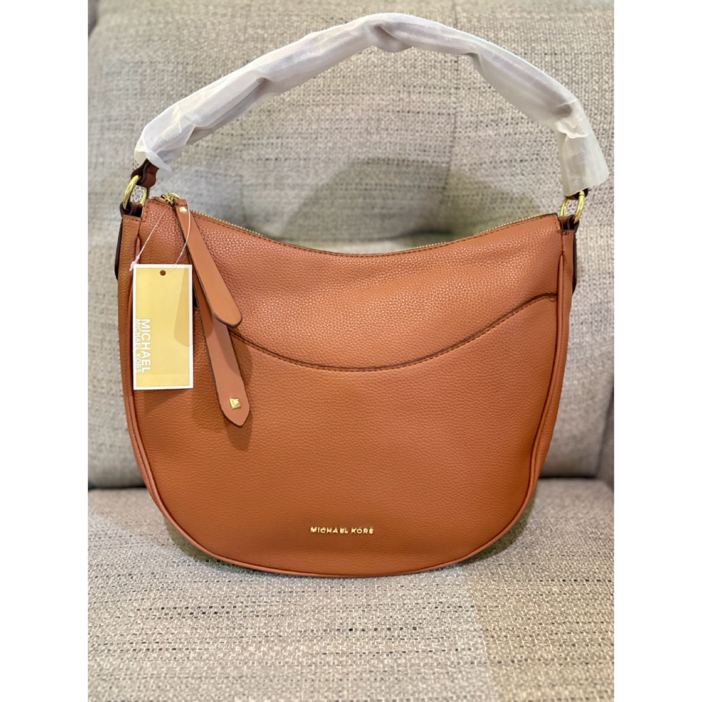 Tas MK Dover Half-moon Shoulder Bag Brown