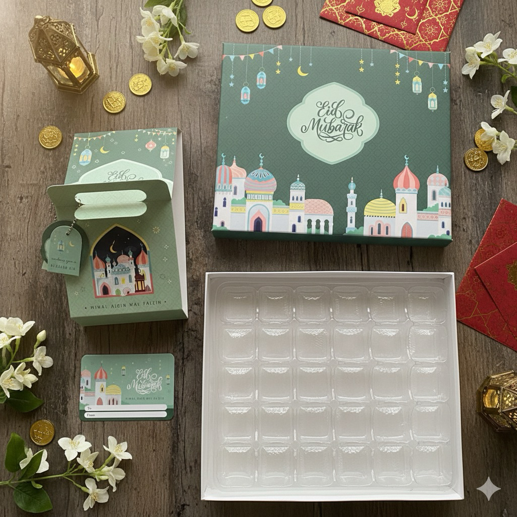 BOX HAMPERS SEKAT IDUL FITRI LEBARAN NASTAR / BROWNIES