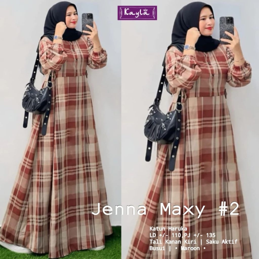 jenna maxy dress katun by kayla | ld110 pb135 - Dress wanita Kanza dress bestseller by signadila, yu