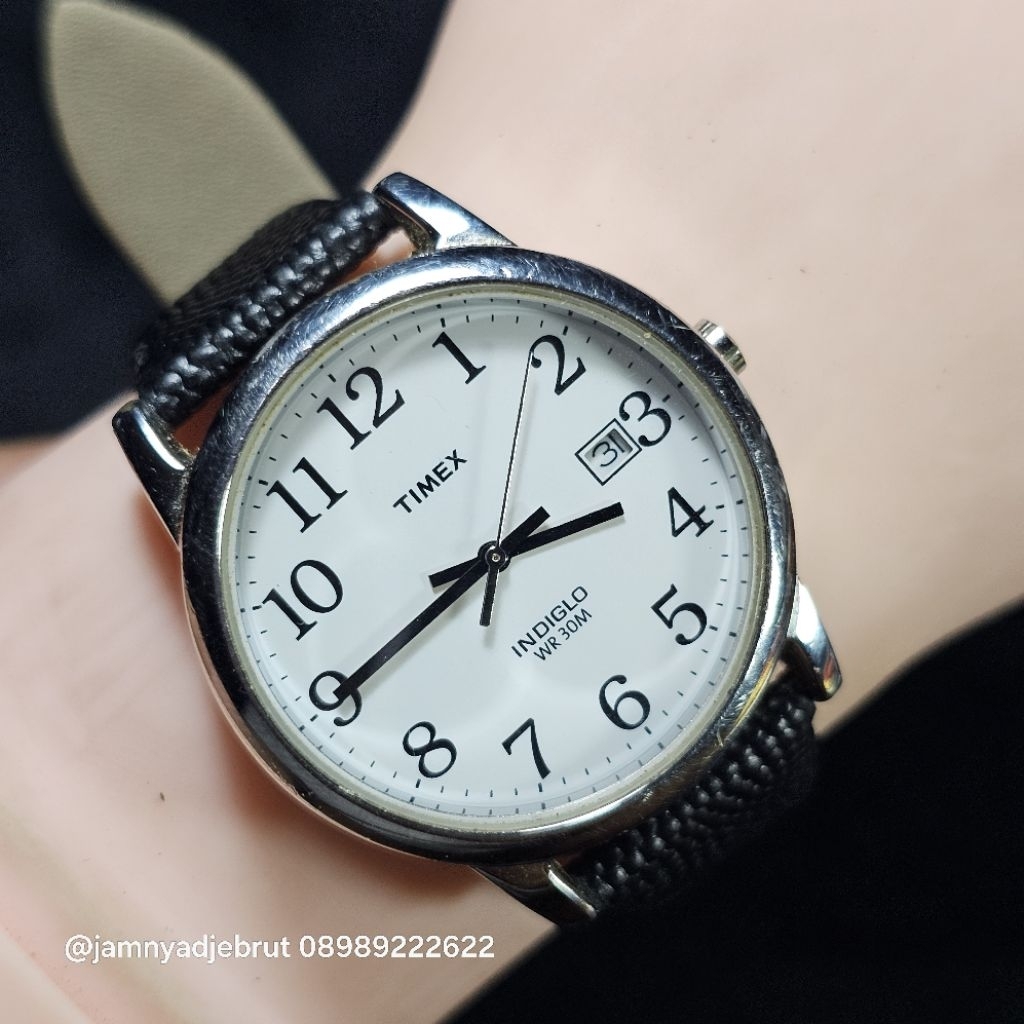 Jam Timex Indiglo 11 Silver White Bekas