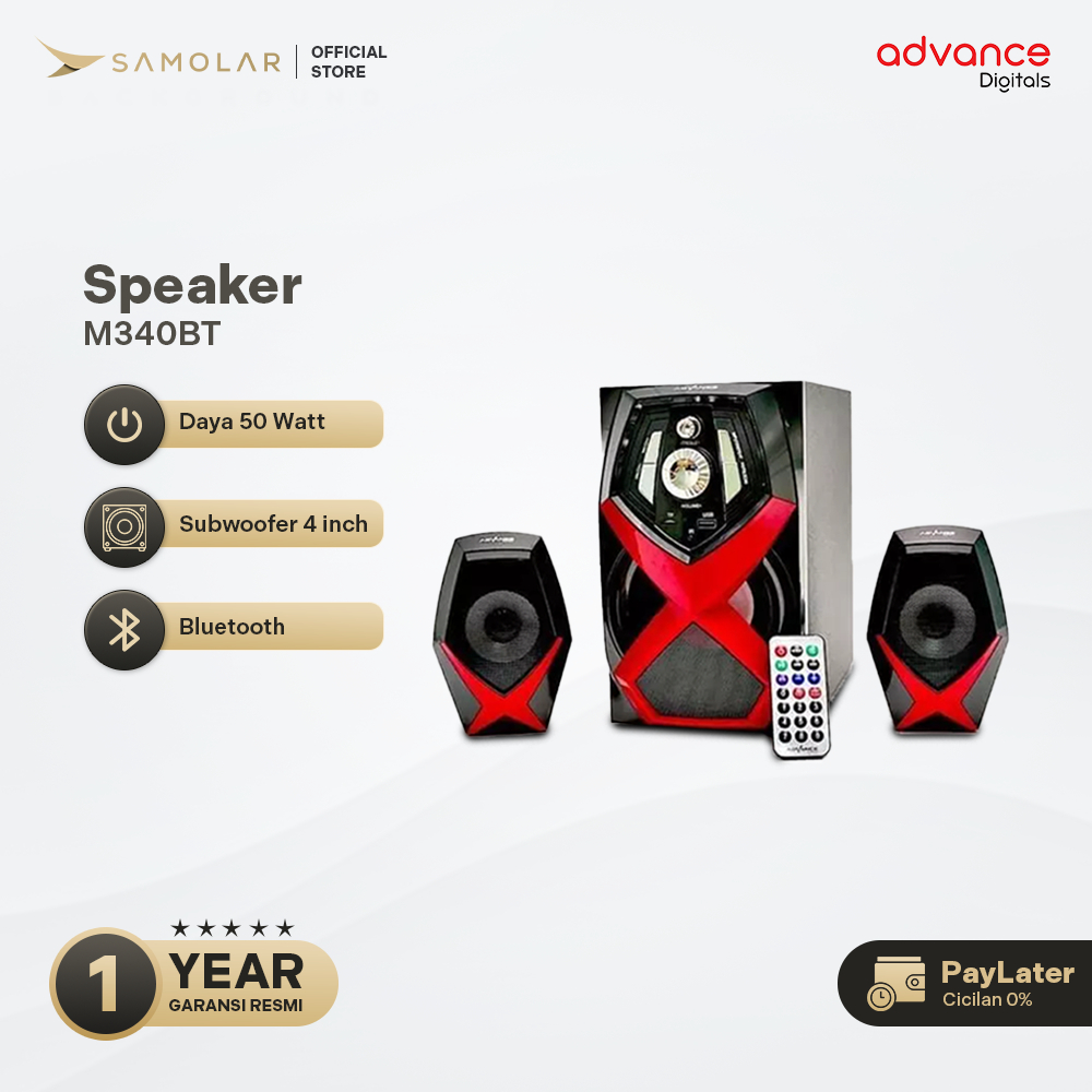 ADVANCE Speaker M340BT - Multimedia Speaker with Subwoofer System