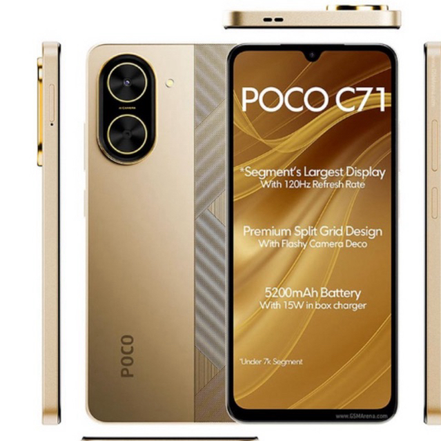 Xiaomi POCO C71 4/128 – Desain Tipis, Kamera AI, Baterai Besar