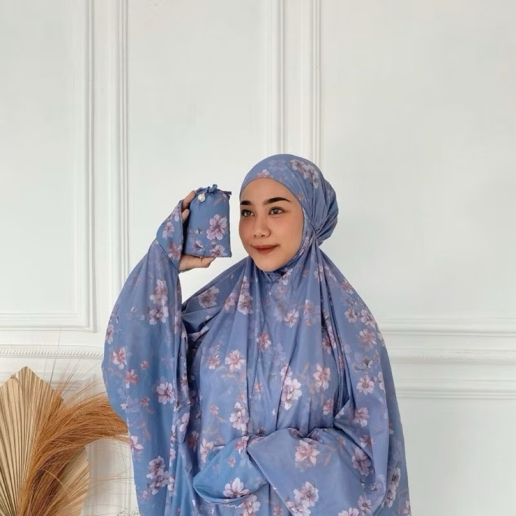 Mukena Terusan travelling parasut korea premium