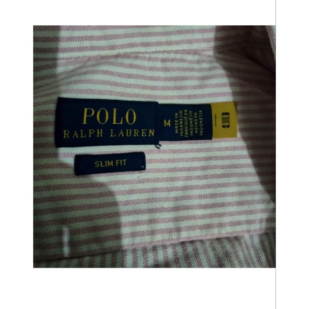stripe pink polo Ralph lauren