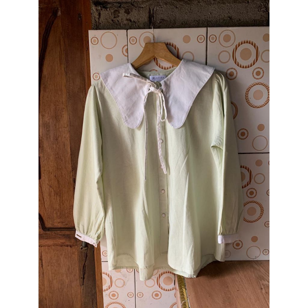 preloved blouse aysha indonesia // atasan linen sailor