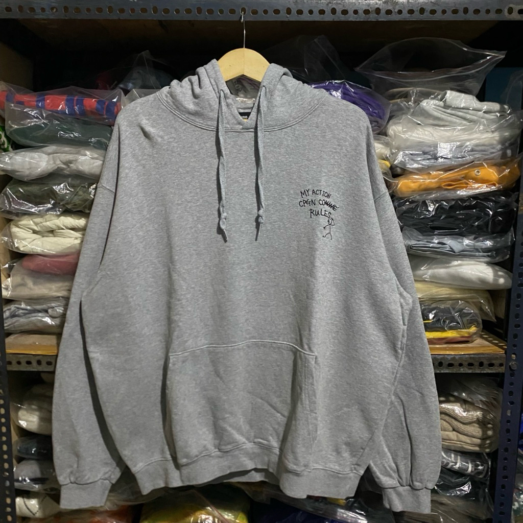 CPGN Studio Sketch Comme Embroider Hoodie Grey Size L 70x69