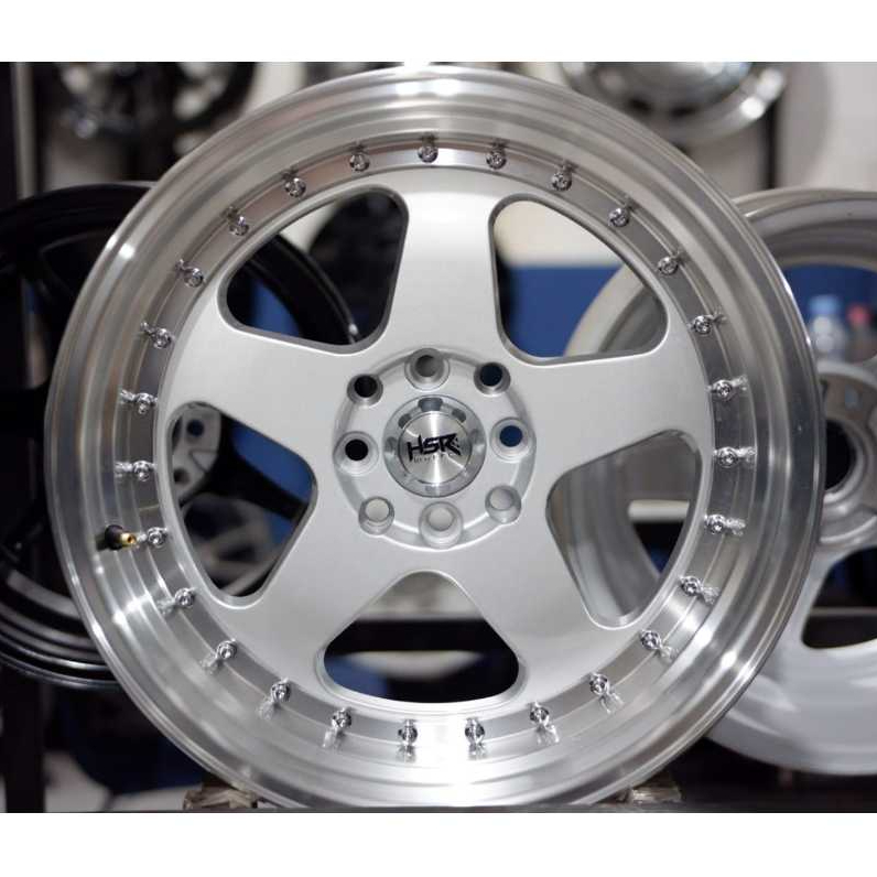 Velg Lebar Celong Velg Hsr Tipe Burn  Ring 17 PCD 4X100 / 4X114,3 Lebar 8-9inc