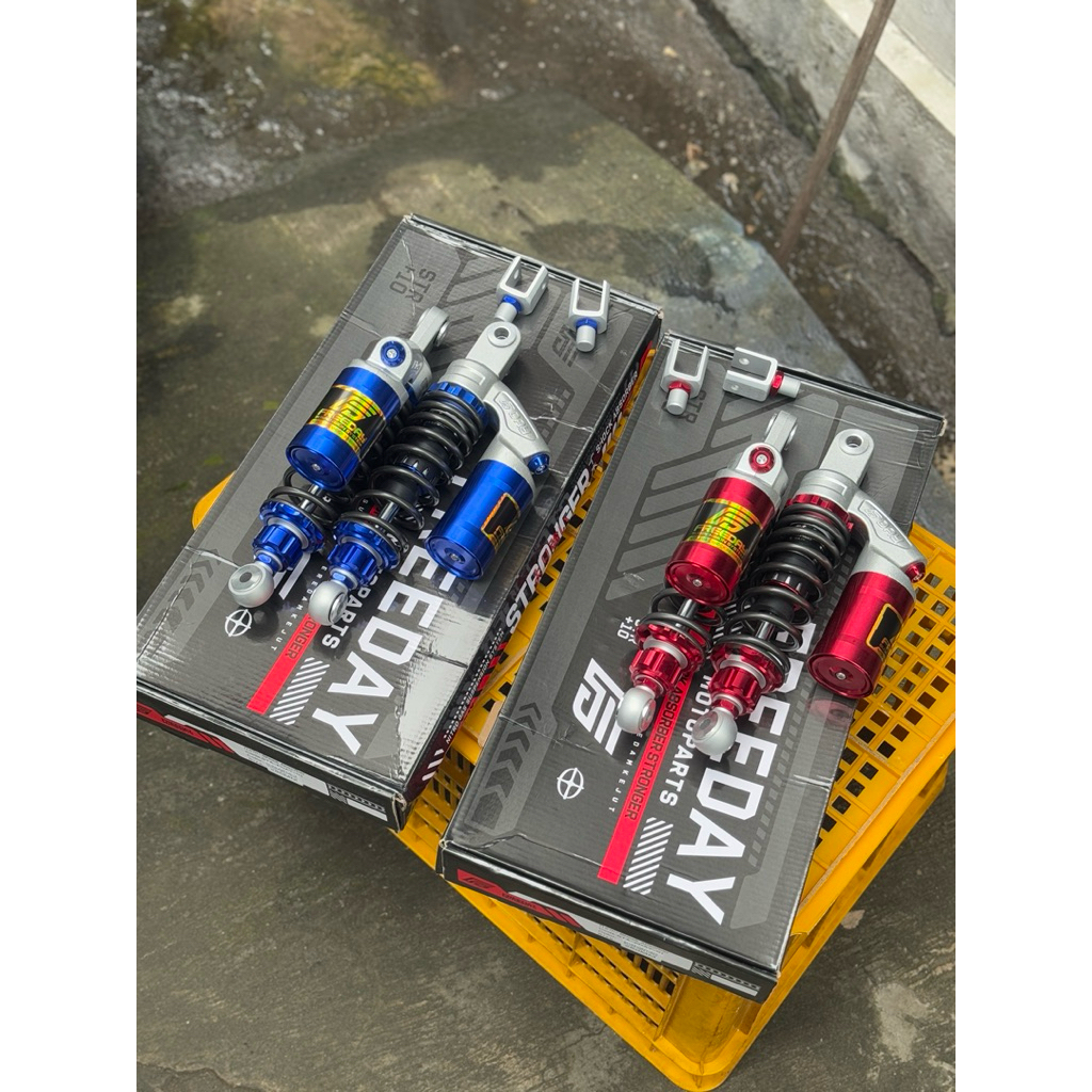 SHOCKBREAKER FREEDAY UKURAN 28 SHOCK SKOK BELAKANG FIZZ VEGA JUPITER UKURAN 28 COPY RCB MERAH BIRU